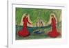 Dance Around the Fountain-Auguste Macke-Framed Giclee Print