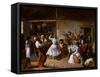 Dance at a Country Inn - Benjumea, Rafael (C. 1825-C. 1887) - 1850 - Oil on Canvas - 46X65 - Museo-Rafael Benjumea-Framed Stretched Canvas