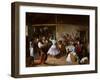 Dance at a Country Inn - Benjumea, Rafael (C. 1825-C. 1887) - 1850 - Oil on Canvas - 46X65 - Museo-Rafael Benjumea-Framed Giclee Print