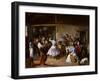 Dance at a Country Inn - Benjumea, Rafael (C. 1825-C. 1887) - 1850 - Oil on Canvas - 46X65 - Museo-Rafael Benjumea-Framed Giclee Print