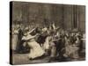 Dance at Insane Asylum, 1907-George Wesley Bellows-Stretched Canvas