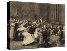 Dance at Insane Asylum, 1907-George Wesley Bellows-Stretched Canvas