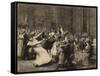 Dance at Insane Asylum, 1907-George Wesley Bellows-Framed Stretched Canvas