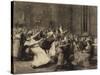 Dance at Insane Asylum, 1907-George Wesley Bellows-Stretched Canvas