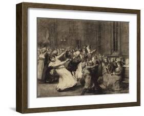 Dance at Insane Asylum, 1907-George Wesley Bellows-Framed Giclee Print