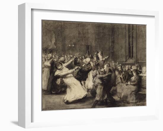 Dance at Insane Asylum, 1907-George Wesley Bellows-Framed Giclee Print