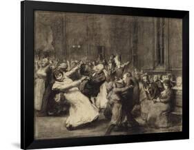 Dance at Insane Asylum, 1907-George Wesley Bellows-Framed Giclee Print