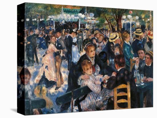 Dance at the Moulin de la Galette-Pierre-Auguste Renoir-Stretched Canvas