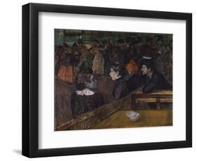 Dance at the Moulin de la Galette-Henri de Toulouse-Lautrec-Framed Giclee Print