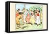 Dance at the My Pole-Randolph Caldecott-Framed Stretched Canvas