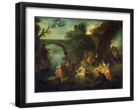 Dance at the River, C1720-1730-Pierre-Antoine Quillard-Framed Giclee Print