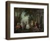 Dance before a Fountain, c.1724-Nicolas Lancret-Framed Giclee Print