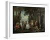 Dance before a Fountain, c.1724-Nicolas Lancret-Framed Giclee Print