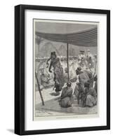 Dance before the King of the Sofas in West Africa-Richard Caton Woodville II-Framed Giclee Print