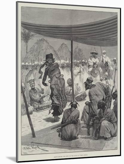 Dance before the King of the Sofas in West Africa-Richard Caton Woodville II-Mounted Giclee Print