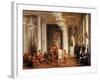 Dance by Iowa Indians in the Salon De La Paix at the Tuileries-Karl Girardet-Framed Giclee Print