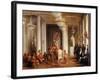 Dance by Iowa Indians in the Salon De La Paix at the Tuileries-Karl Girardet-Framed Giclee Print