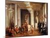 Dance by Iowa Indians in the Salon De La Paix at the Tuileries-Karl Girardet-Mounted Giclee Print