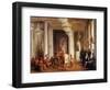 Dance by Iowa Indians in the Salon De La Paix at the Tuileries-Karl Girardet-Framed Giclee Print