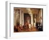 Dance by Iowa Indians in the Salon De La Paix at the Tuileries-Karl Girardet-Framed Giclee Print