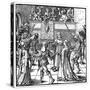 Dance by Torchlight, Augsburg, 1516-Albrecht Durer-Stretched Canvas