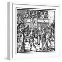 Dance by Torchlight, Augsburg, 1516-Albrecht Durer-Framed Giclee Print