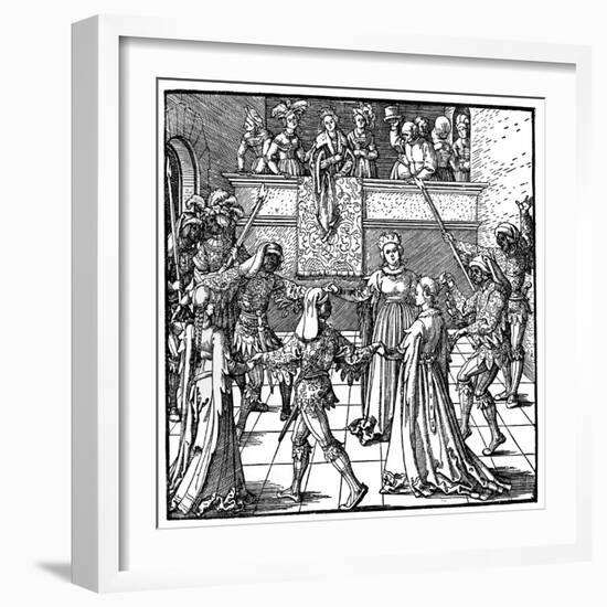 Dance by Torchlight, Augsburg, 1516-Albrecht Durer-Framed Giclee Print