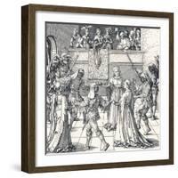 Dance by Torchlight, Augsburg, 1516-Albrecht Dürer-Framed Giclee Print