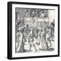 Dance by Torchlight, Augsburg, 1516-Albrecht Dürer-Framed Giclee Print