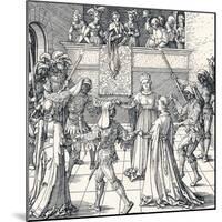 Dance by Torchlight, Augsburg, 1516-Albrecht Dürer-Mounted Giclee Print
