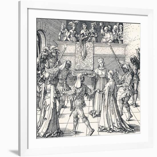Dance by Torchlight, Augsburg, 1516-Albrecht Dürer-Framed Giclee Print