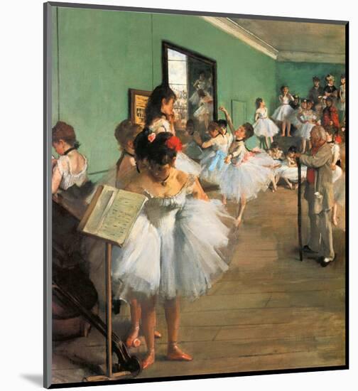 Dance Class, 1873-Edgar Degas-Mounted Art Print