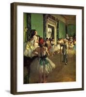 Dance Class-Edgar Degas-Framed Giclee Print