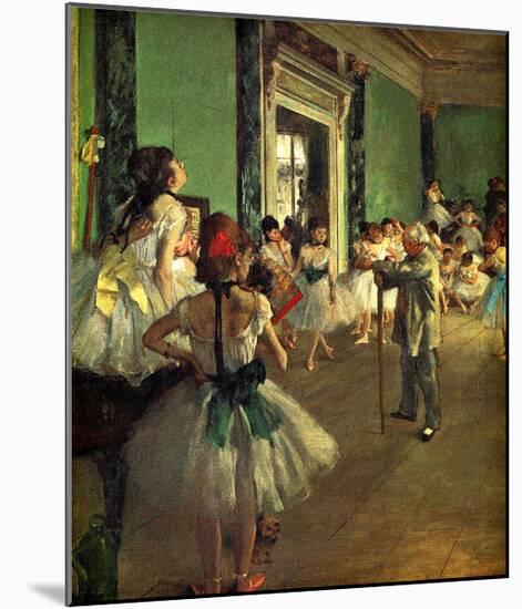 Dance Class-Edgar Degas-Mounted Giclee Print