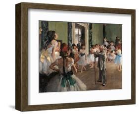 Dance Class-Edgar Degas-Framed Art Print