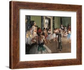 Dance Class-Edgar Degas-Framed Art Print