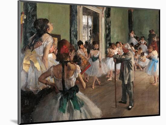 Dance Class-Edgar Degas-Mounted Art Print