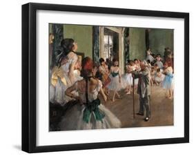 Dance Class-Edgar Degas-Framed Art Print