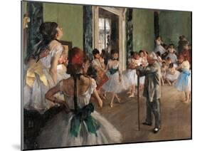 Dance Class-Edgar Degas-Mounted Art Print