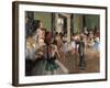 Dance Class-Edgar Degas-Framed Art Print