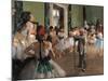 Dance Class-Edgar Degas-Mounted Art Print