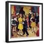 "Dance Cotillion", April 28, 1951-Amos Sewell-Framed Premium Giclee Print