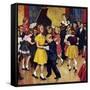 "Dance Cotillion", April 28, 1951-Amos Sewell-Framed Stretched Canvas