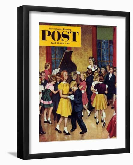 "Dance Cotillion" Saturday Evening Post Cover, April 28, 1951-Amos Sewell-Framed Giclee Print