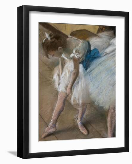 Dance exam (detail). 1880. Pastel on paper.-Edgar Degas-Framed Giclee Print