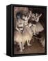 Dance Foyer at Opera (Paris)-Edgar Degas-Framed Stretched Canvas