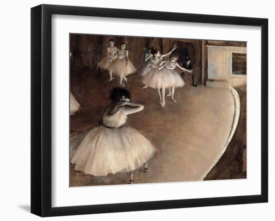 Dance Foyer at Opéra (Paris)-Edgar Degas-Framed Giclee Print