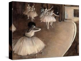 Dance Foyer at Opéra (Paris)-Edgar Degas-Stretched Canvas