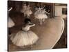 Dance Foyer at Opera (Paris)-Edgar Degas-Stretched Canvas