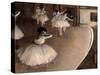 Dance Foyer at Opera (Paris)-Edgar Degas-Stretched Canvas